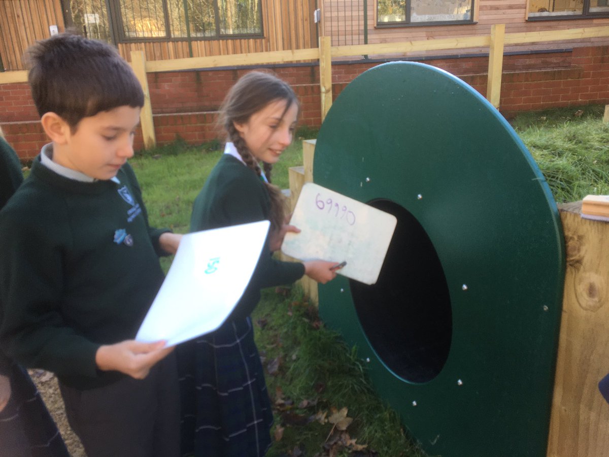 KESPreparatory's tweet photo. #StroudY4 #StroudMaths #StroudOutdoors Did you know that our new adventure playground also has a magical x10 tunnel? Any number you write down on a whiteboard, then crawl through the tunnel (with a pen) will magically multiply itself by ten! https://t.co/3vsX5ehfk2