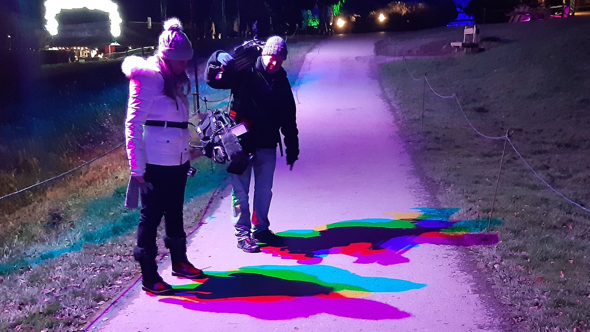 <a href="/SaraThornton1/">Sara Thornton</a> <a href="/bbcsoutheast/">BBC South East</a> Great to see you dancing through the light tunnels Sara! Lucky there was a <a href="/bedgeburycafe/">Bedgebury Cafe</a> hot chocolate ☕️ to entice you away from the trees and let Marky get back to <a href="/bbcsoutheast/">BBC South East</a> studios🤩