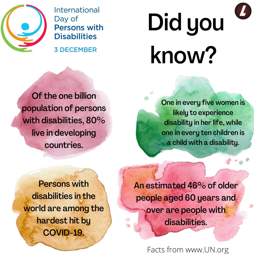 TreshamLRC's tweet photo. Today is the International Day of Persons with Disabilities! #InternationalDisabilityDay2021 https://t.co/sPtw2xk8OG