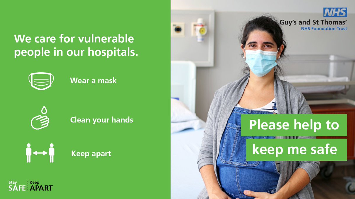 If you are coming to our hospitals and community sites, please be prepared to follow these simple guidelines to help keep you safe and to protect our vulnerable patients:

➡️Wear a mask (provided at entrances)
➡️Clean your hands
➡️Keep apart where possible

#COVID19 #StaySafe