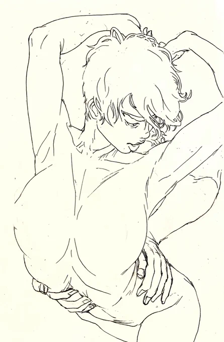 #今日の落書き

ペン入れ。
きっと規制に引っかかるんだろーけんどもキレイに描けたので構わないし何もまろび出てないから全く問題無い😤

#落書き
#イラスト
#ノワキ 