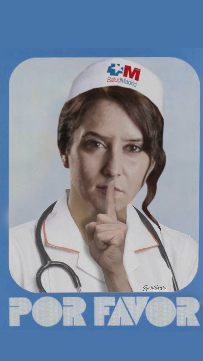 victorAparicioM's tweet photo. Madrid quiere silenciar a la enfermería.
Madrid maltrata a sus enfermeras y pretende callarnos con más contratos basura.
@DignaEnfermeria @EnfMadridUnida @Plataforma60 @Monica_Garcia_G @javierpadillab 
#SanidadPública https://t.co/FJVfTSSW92