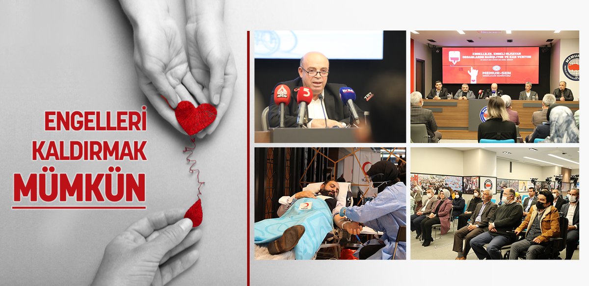 EgitimBirSen's tweet photo. Engelleri kaldırmak mümkün

Memur-Sen Engelliler Komisyonu, #3AralıkDünyaEngellilerGünü kapsamında basın toplantısı ve kan bağışı etkinliği düzenledi.

🔗https://t.co/7x4VIhPmKc https://t.co/FjkhgTl9SJ