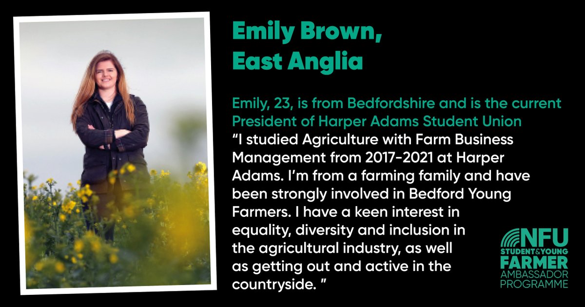 studentfarmer's tweet photo. Introducing our next ambassador for 2022, Emily Brown! We've had quite a few students from Harper Adams, but Emily is the first SU President we've had on the programme!
#NFU #syfap #youngfarmer #yfc # harperadams #futureoffarming #agriculture #farming https://t.co/dW9TwgoYBI