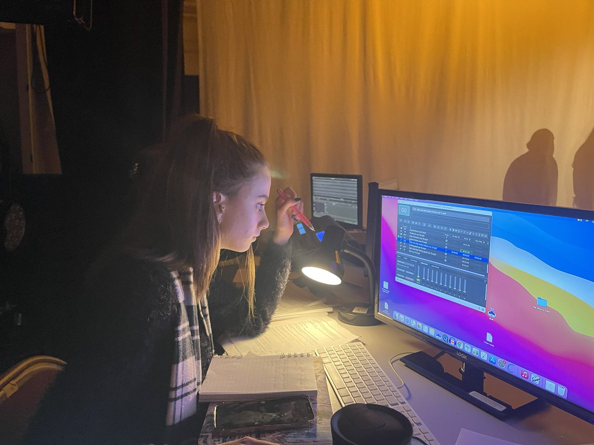 CI_ProdArts's tweet photo. In the midst of preparing for@our Christmas Showcase, we’re making time to support our Yr2 Acting students with sound and LX for their Artaud assessment! #studyatCI @CI_PerfArts https://t.co/iJTJtnoDiB
