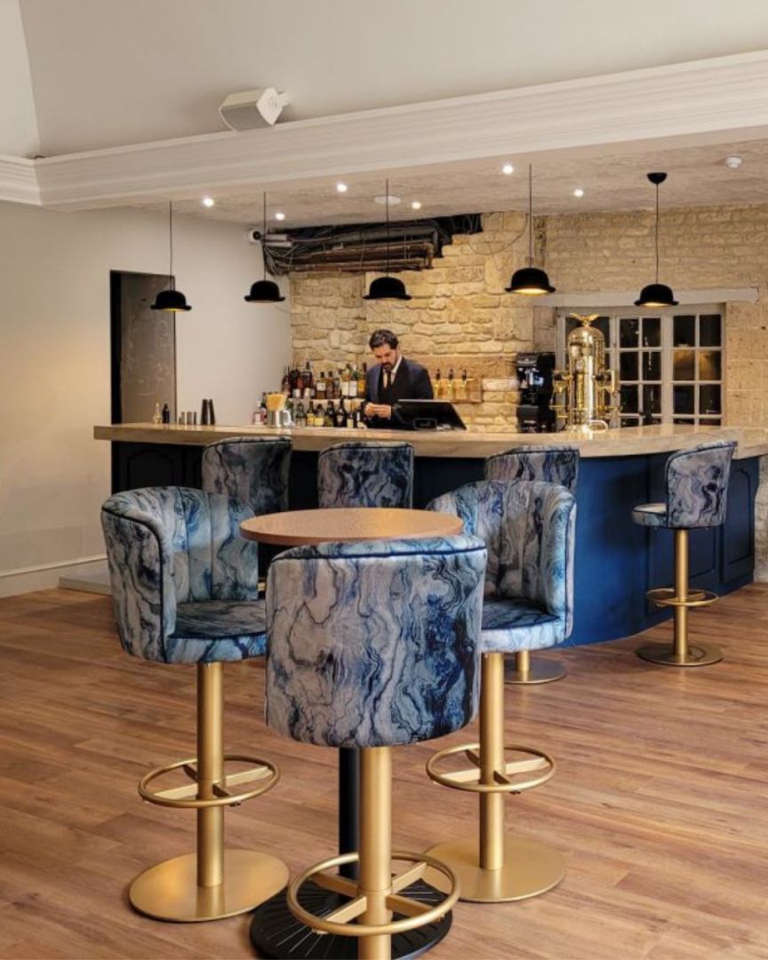 Every element of our recent renovation was carefully designed down to the minor details. 

Everything from the material of the bar stools to the bowler hat lights was selected to create the perfect ambience. 

#HaycockManor