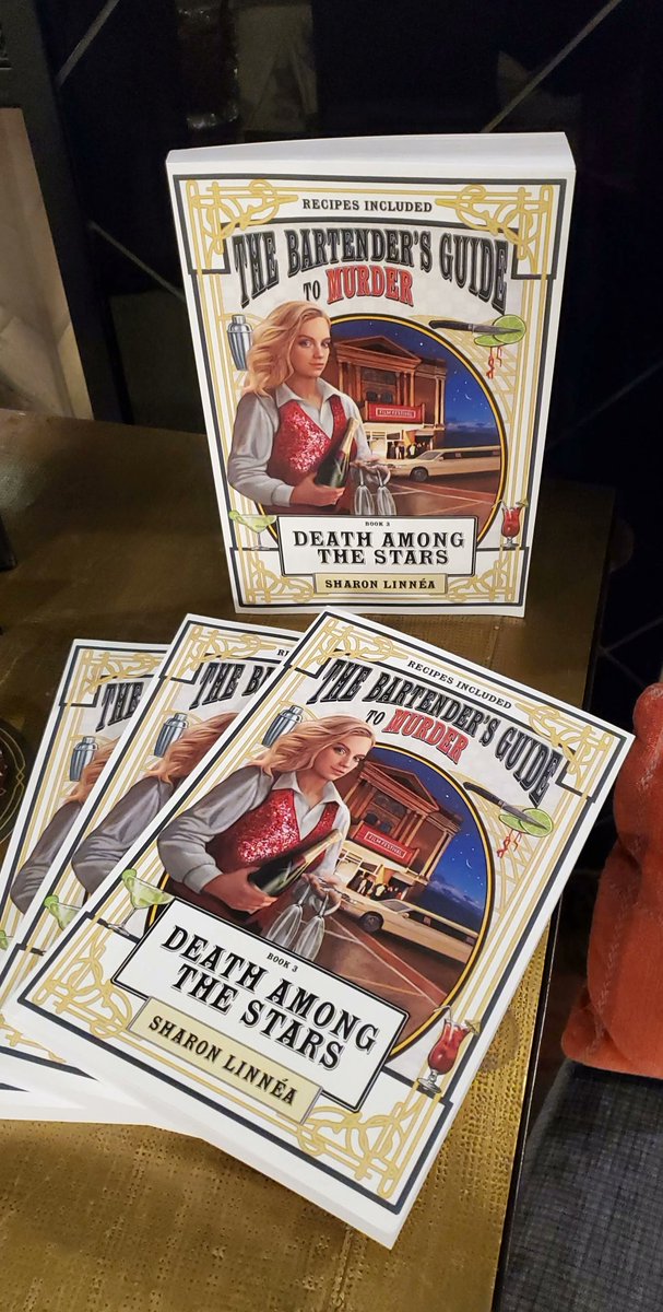 HotelSaranac's tweet photo. Today is the day! 6pm-9pm in our Great Hall Bar, authors Sharon Linnea and Jamielynn will be here to talk about their recently released book, Bartender's Guide to Murder! Try some featured cocktails/mocktails and get a signed copy of the book. 🍸 https://t.co/3Kir7WMFGt