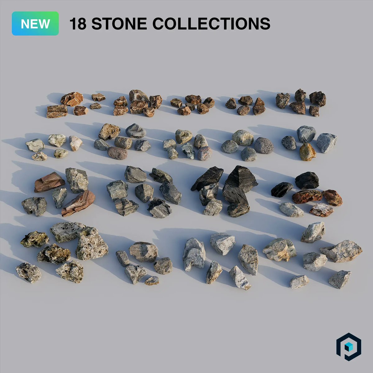 PoliigonHQ's tweet photo. #NewOnPoliigon : Get ready to rock with our latest release of 18 new stone collections, now available on #Poliigon : https://t.co/6WIPlcjTJQ
#3dmodels #poliigonmodels #stones #stonemodels #3dstones #rocks #3drocks #rockmodels https://t.co/5uglNBuLAl