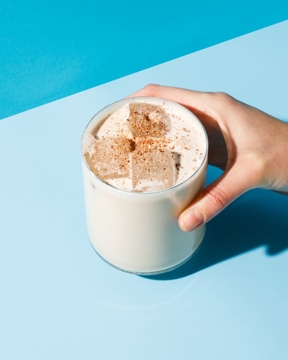 mildredslondon's tweet photo. Our Veggnog is back, you know you want (need) it 😏 Made with takamaka spiced rum, amaretto &amp; vegan eggnog. https://t.co/f5MuPnDAZu