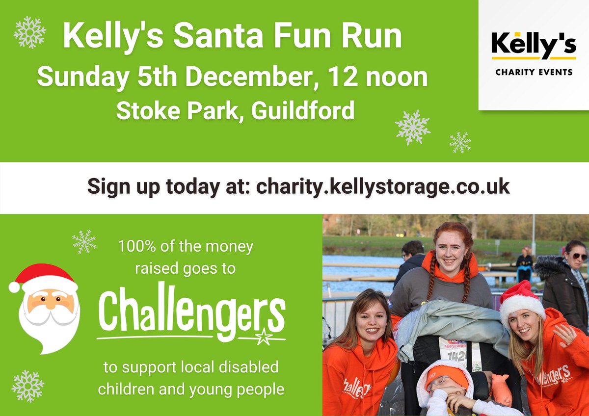 D_Challengers's tweet photo. Just two days to go until the Kelly's Santa Fun Run, and we'd love as many of you as possible to join us on Sunday for festive food and drink, a mini Christmas craft market, and a chance to meet the big man himself in Santa's grotto! 🎅

Sign up now at: https://t.co/xQg5rwHHfv https://t.co/2j3Sjdax9p