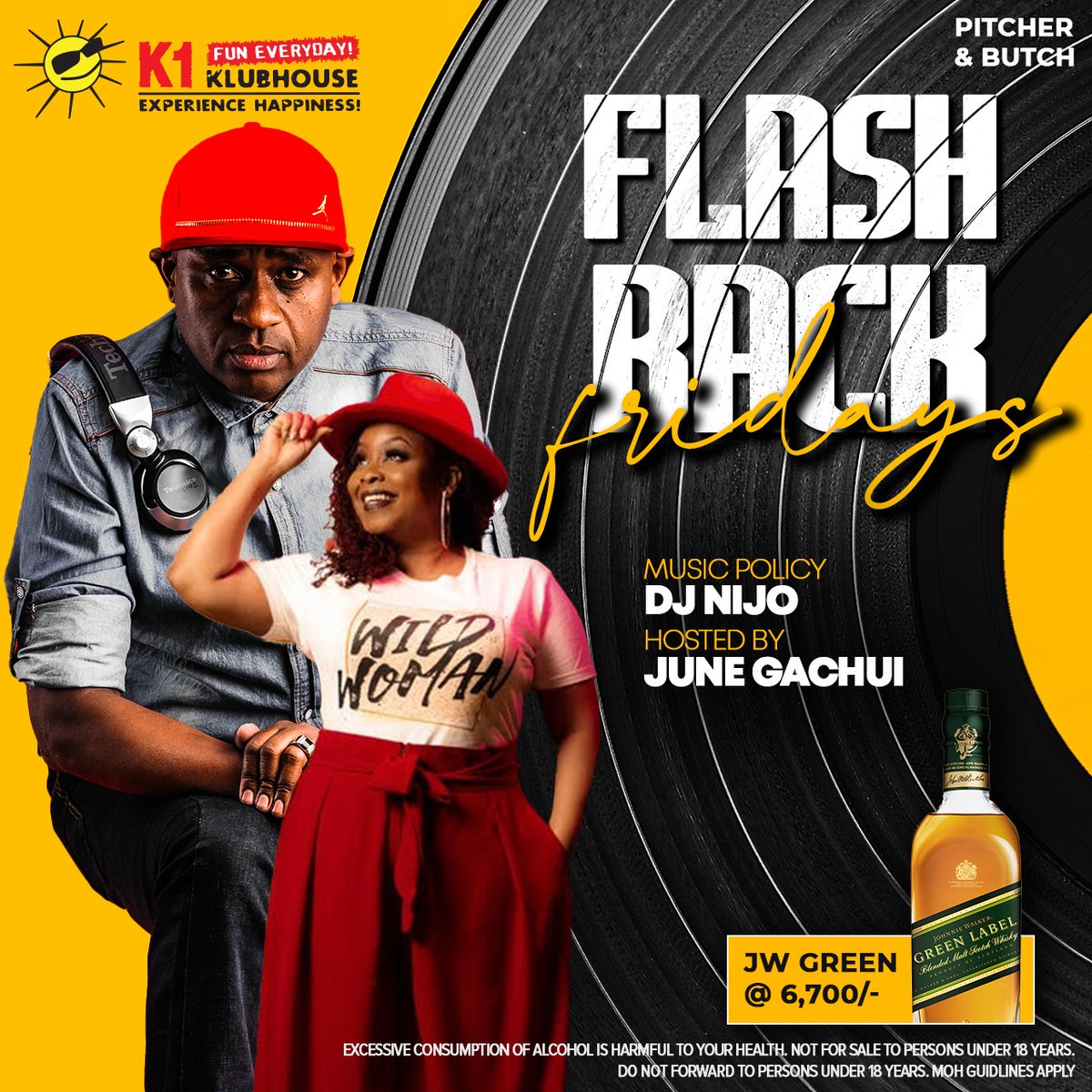 JuneGachui's tweet photo. You know the drill... Kickstarting your weekend (the first of many for December) with @NijoDJ and I.
See you @k1klubhouse #PitcherandButch for #FlashBackFridays.
The JW Green Label offer still stands at Kshs. 6,700 per bottle.
#ExperienceHappiness
#FunEveryday https://t.co/6SQ7DXGPVQ