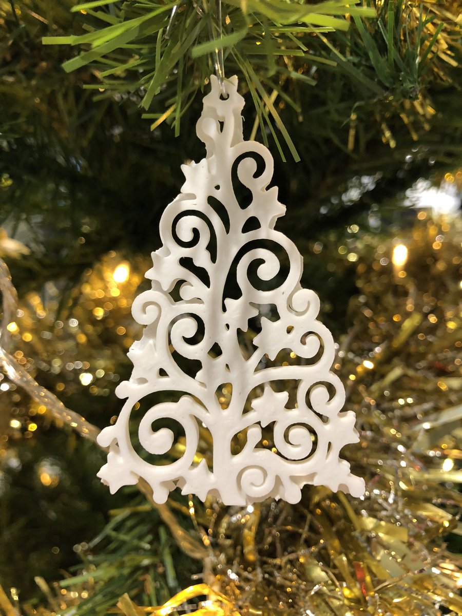 December has started and that means #Christmas is not far away. This #3Dprinted Christmas decoration comes just in time. 