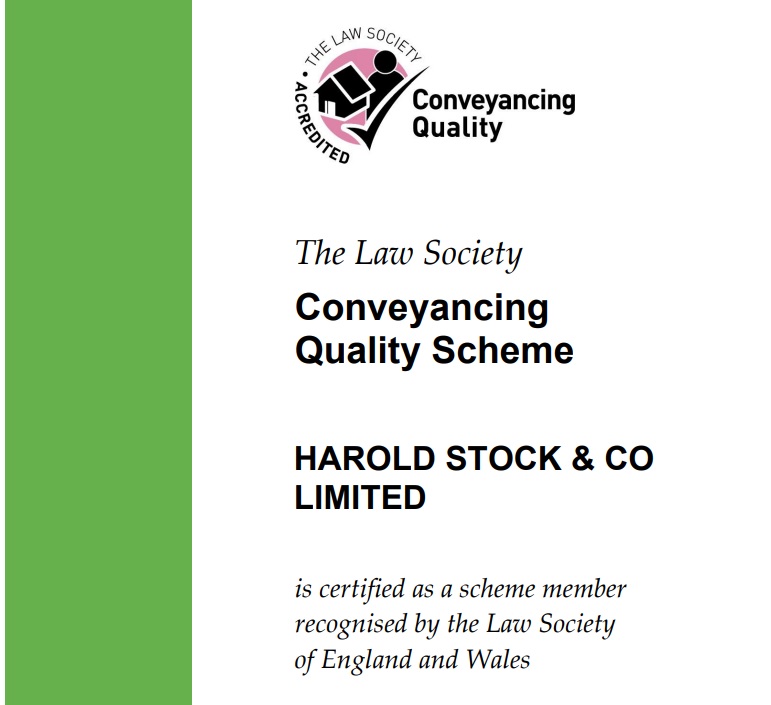 Fantastic news! Harold Stock &amp; Co Solicitors is re-accredited for the Conveyancing Quality Scheme ✅ We work hard to maintain our professional standards and excellent customer service to support our #conveyancing clients.