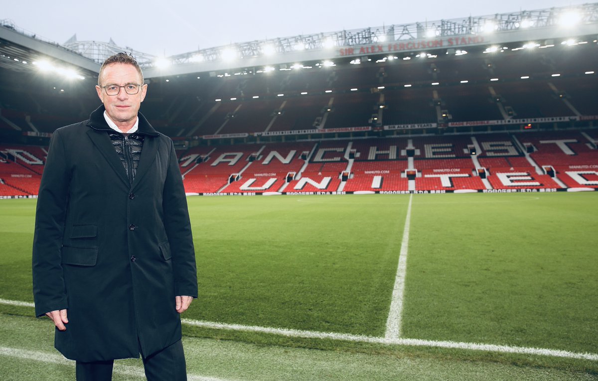 ManUtd's tweet photo. Ralf in the house! 🏠✊

#MUFC https://t.co/gsWLRPWwMo
