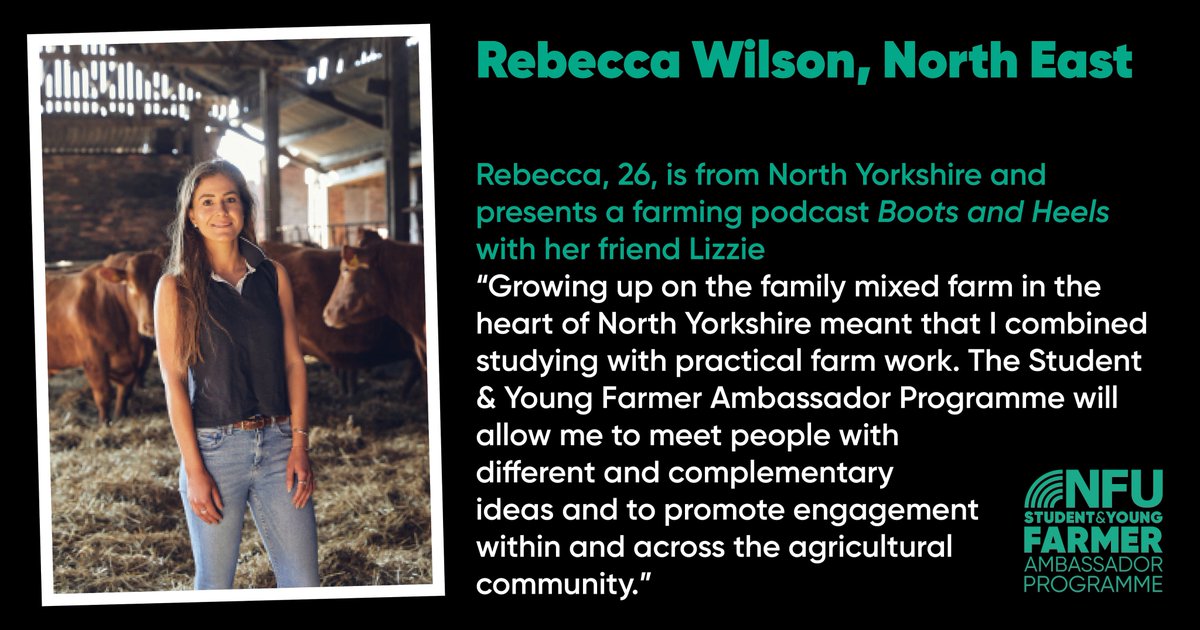 studentfarmer's tweet photo. Rebecca Wilson is our North East representative for 2022. Keep an eye out for her podcast @bootsandheelsuk that she presents with her friend Lizzie!
#NFU #syfap #futureoffarming #agriculture #farming #youngfarmer https://t.co/sReGwHpxK7