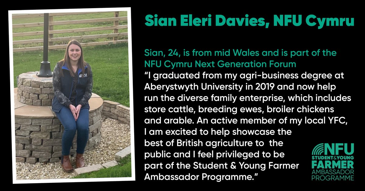 studentfarmer's tweet photo. Meet Sian, our third and final representative from NFU Cymru! Sian is pretty busy with her diverse family business, we're looking forward to finding out more about what happens on her farm.
#NFU #syfap #youngfarmer #agriculture #farming #futureoffarming https://t.co/4zmrgmtxsI