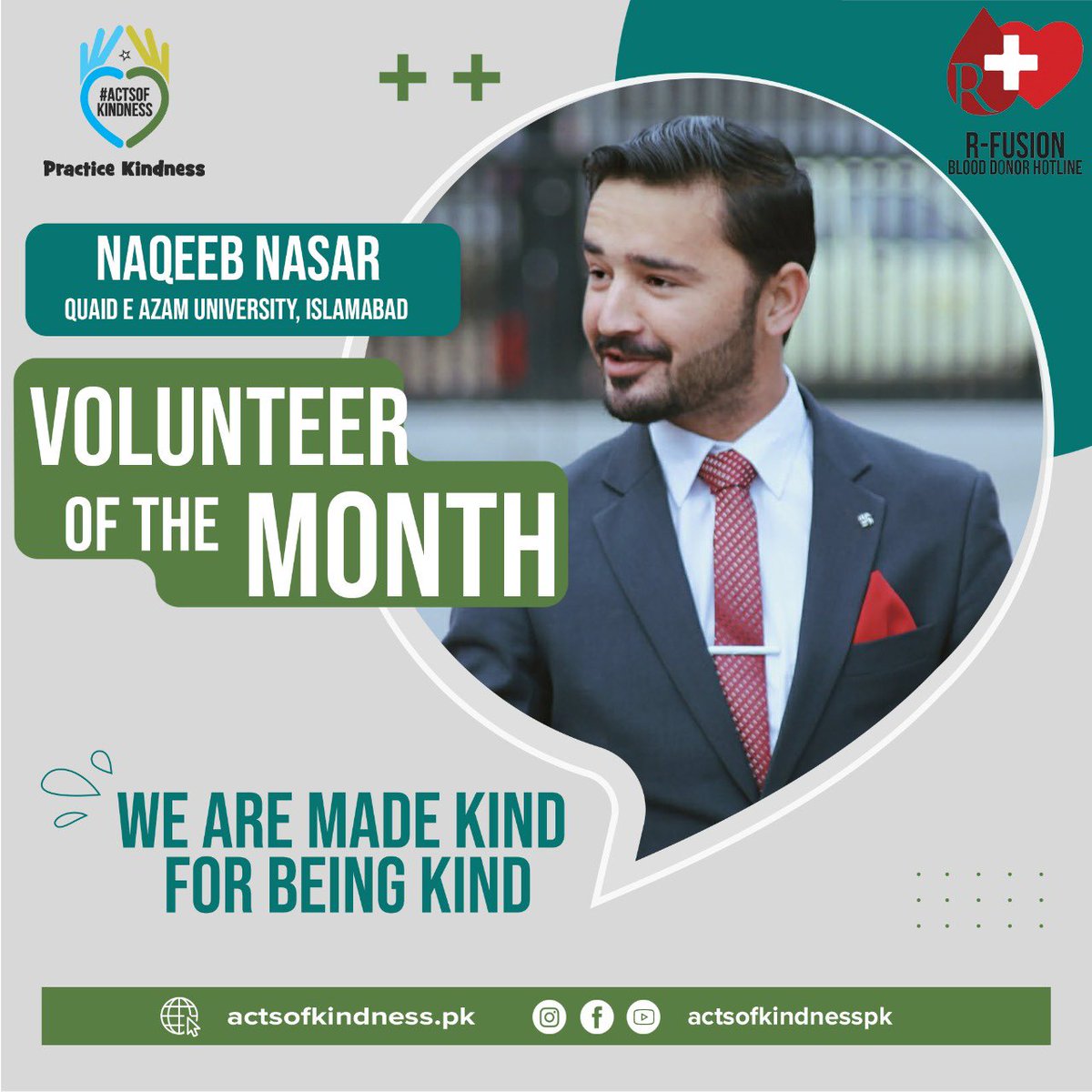 actsofkindnessp's tweet photo. AOK Volunteers of the Month!

Volunteers of the month are chosen for their tremendous work for the organization. They’ve always been supportive and proactive in all the activities.

Kind Regards
Team Acts Of Kindness Pakistan 

#ActsOfKindnessPK #PracticeKindness #KindnessMatterd https://t.co/62bO752i3Z