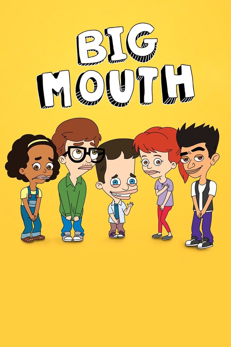 TotalTVandFilm's tweet photo. Big Mouth (2017-2021) Seasons 1-5 Analysis + Review! #Netflix #NetflixBigMouth #BigMouth #NickBirch #AndrewGlouberman #JessiGlaser #JayBlizerian #MissyForemanGreenwald #MatthewMacDell #DeVon #DevinLeSeven #LolaSkumpy #GinaAlvarez #Maury #Connie #Rick #Mona #CoachSteve https://t.co/1iItdwH80B