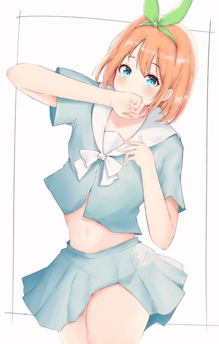 ねこふーど🐈さんがTwitterに投稿した中野四葉(五等分の花嫁)のイラスト。