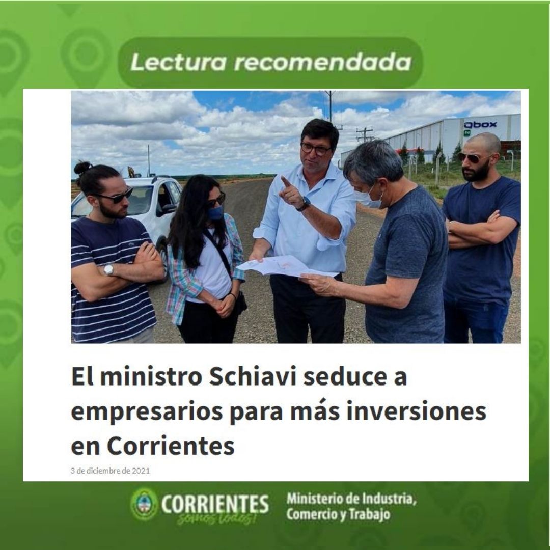 📰 Compartimos el artículo publicado por diario El Libertador donde destacan el recorrido que realizó el ministro <a href="/RaulSchiaviok/">Raúl Schiavi</a> por el Parque Industrial y Logístico de #PasoDeLosLibres.
👉 diarioellibertador.com.ar/el-ministro-sc…