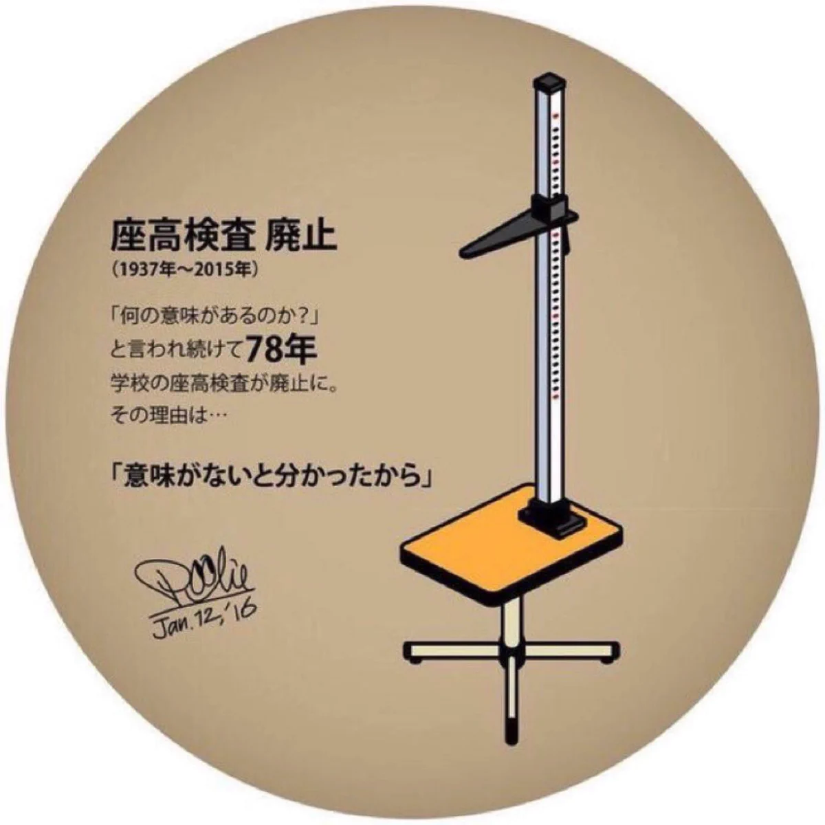 どれくらいいる？今まで座高を測られた事がある人www