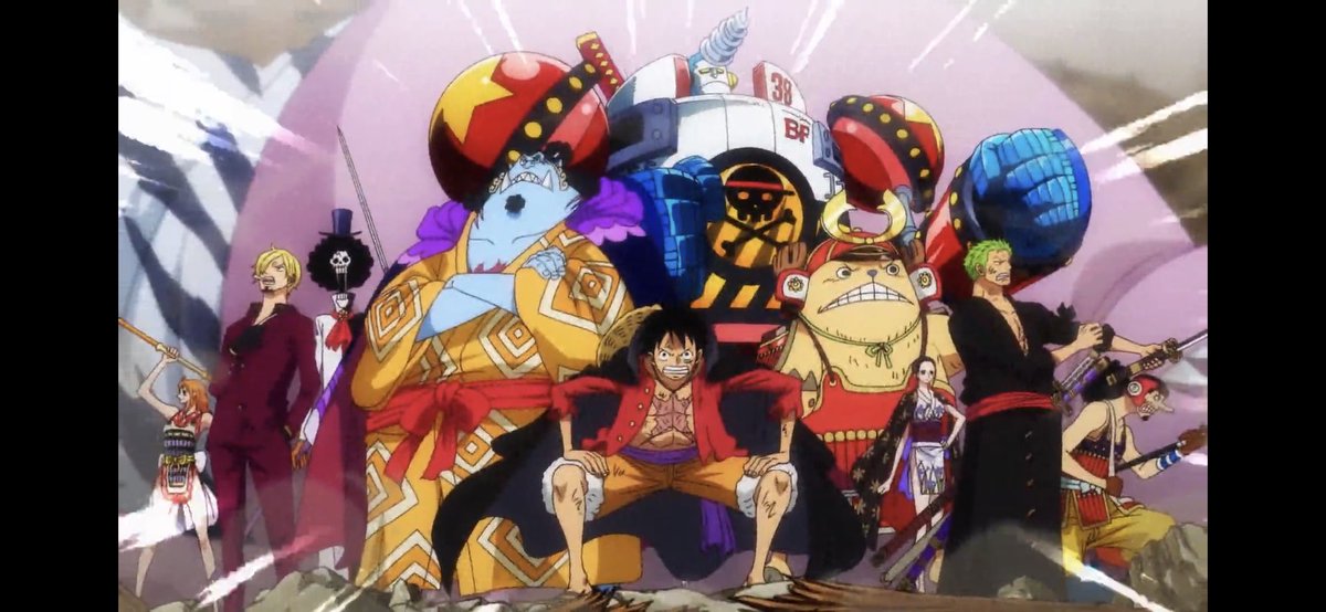 mangajpn's tweet photo. #ONEPIECE1000 L’équipage de #Luffy réunit, c’est parti !! #onepiece #OnepieceEpisode1000 https://t.co/2rf0vKUTFq