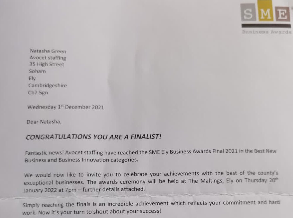 AvocetLimited's tweet photo. Our new Hub is up and running, networking, building relationships, welcoming our clients, a more relaxed and calmer approach to new opportunities and the coffee is amazing, locally roasted☕️
Look what happened FINALISTS at the SME Ely Business Awards in two categories 🙌 #SMEELy https://t.co/aqJg9O2kA9