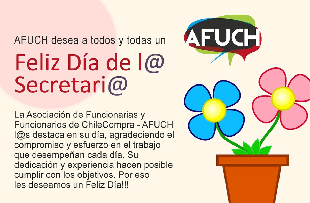 AFUCH l@s saluda fraternalmente en su día!!