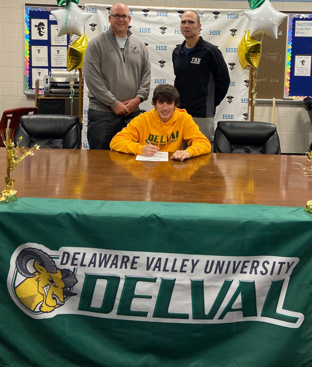 TretodayT's tweet photo. Congratulations to Brendan Anirina for signing a letter of intent to Delaware Valley University for track and field. @TRE_Athletics @TREBoysXCTF @wearetrschools https://t.co/IqbwvvzI5P