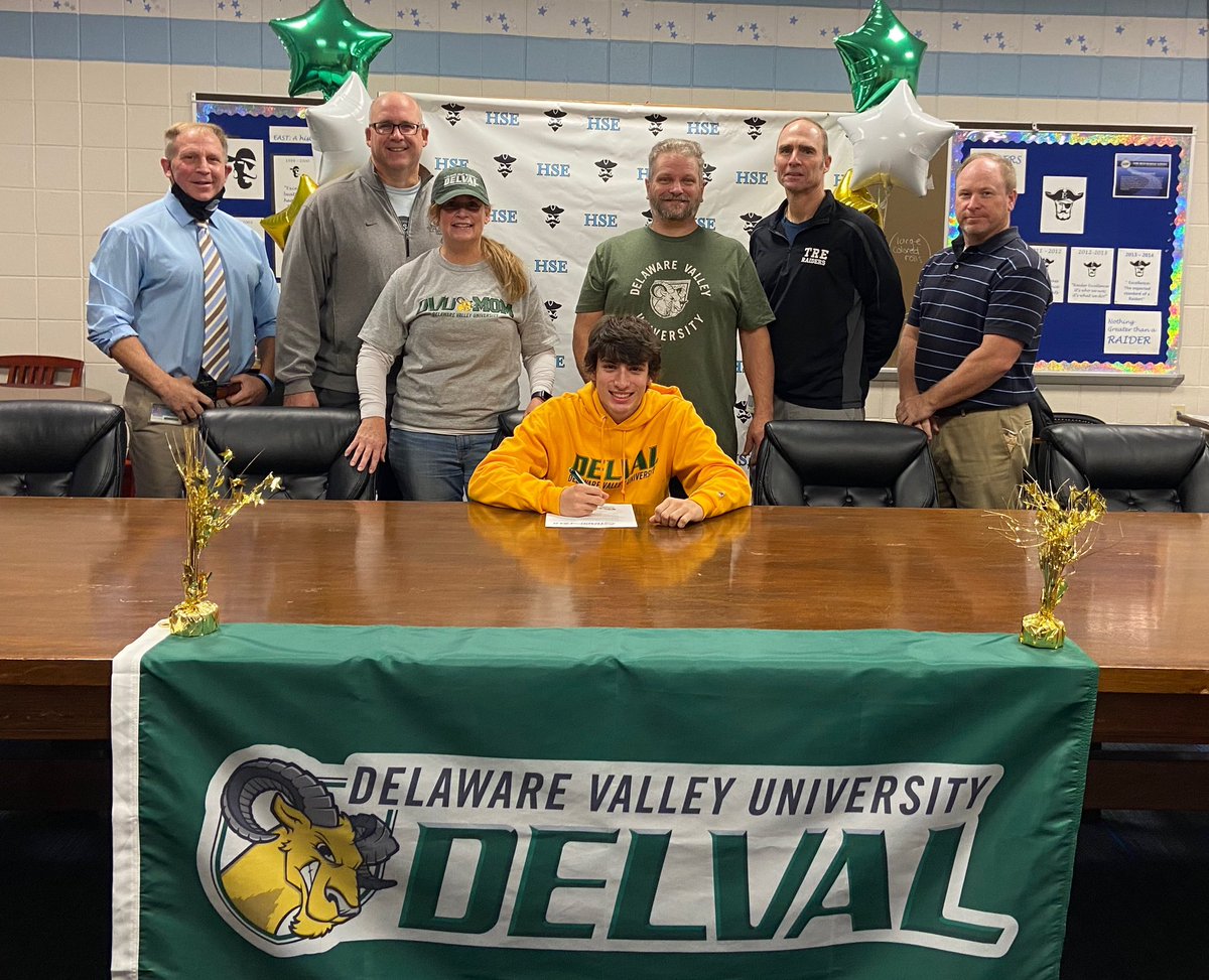 TretodayT's tweet photo. Congratulations to Brendan Anirina for signing a letter of intent to Delaware Valley University for track and field. @TRE_Athletics @TREBoysXCTF @wearetrschools https://t.co/IqbwvvzI5P