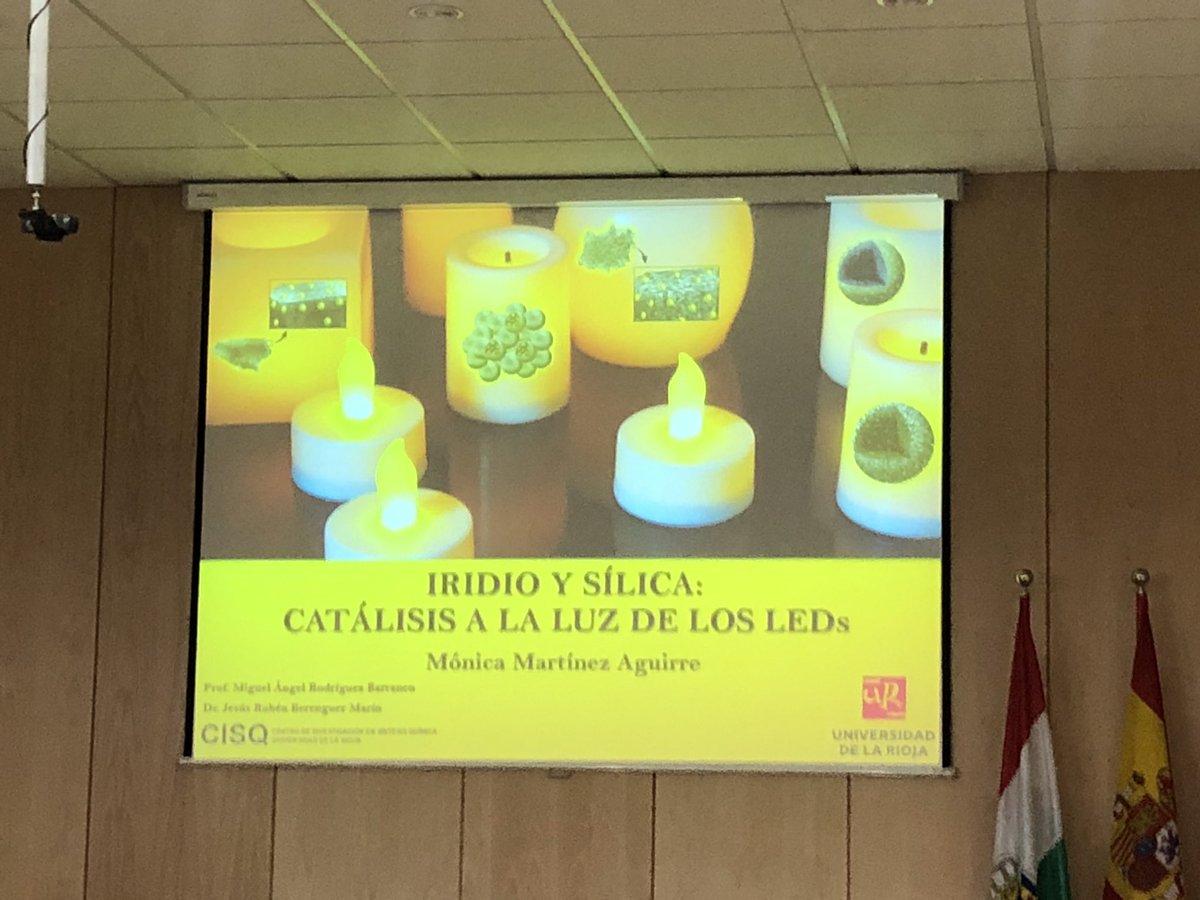 chuchibe's tweet image. Y aquí tenemos a Mónica Martínez Aguirre de nuestro grupo #MATMO_UR en su intervención en la XI Jornada #CISQ hablando de fotocatálisis con materiales híbridos #organometalosilica Gran colaboración @unirioja y @UA_Universidad
