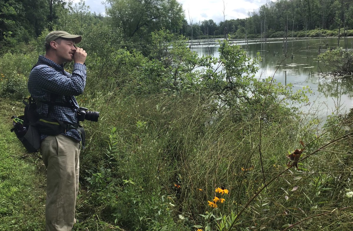Invasive species hunter Kyle Webster visited our properties to help us act before invasives become problematic. Invasive species are plants, insects, animals, or fungi introduced into a local ecosystem, are likely to spread easily, &amp; cause harm to the environment &amp; local economy.