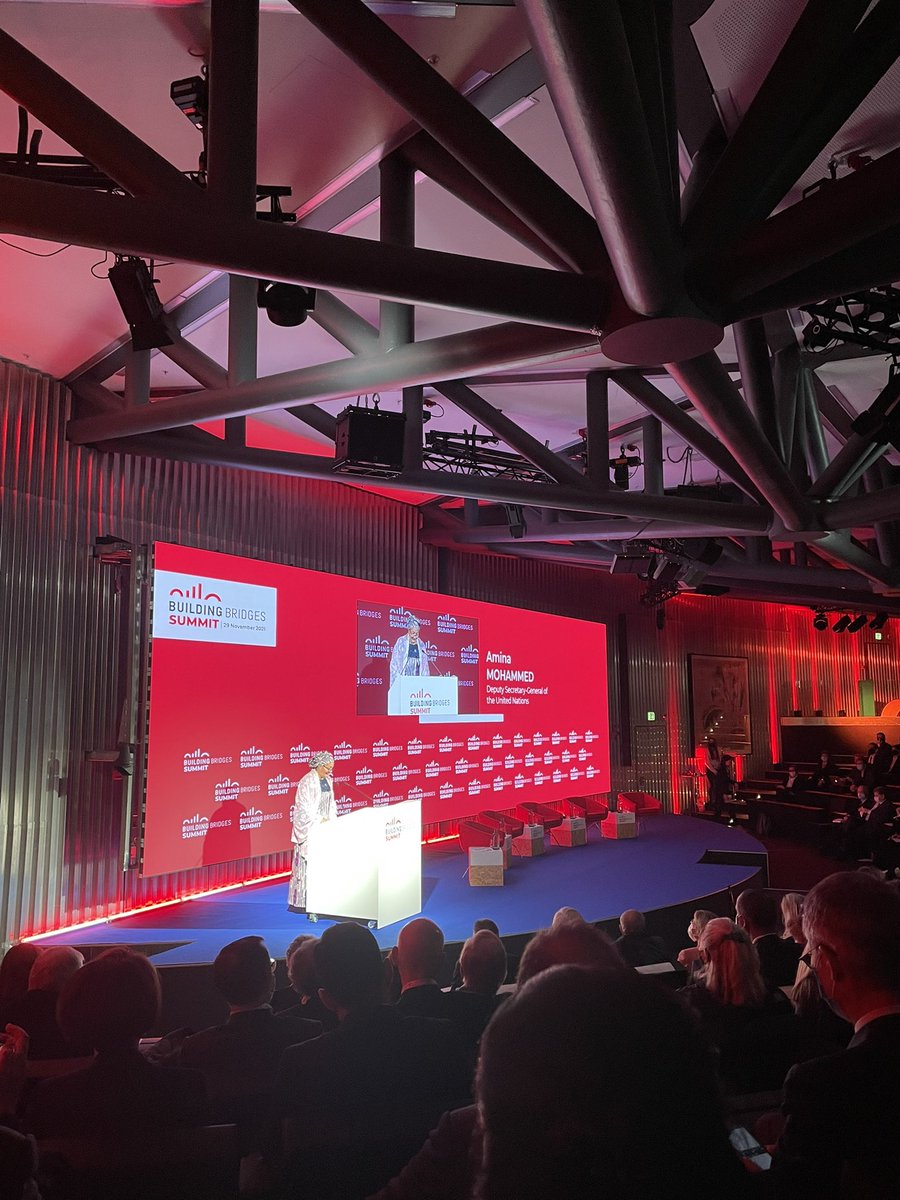 eva_bortolotti's tweet photo. “The more we invest with foresight, the less we regret with hindsight” - Amina Jane Mohammed, Deputy Secretary-General United Nations, at the #buildingbridges2021 https://t.co/APgvfC0BR5