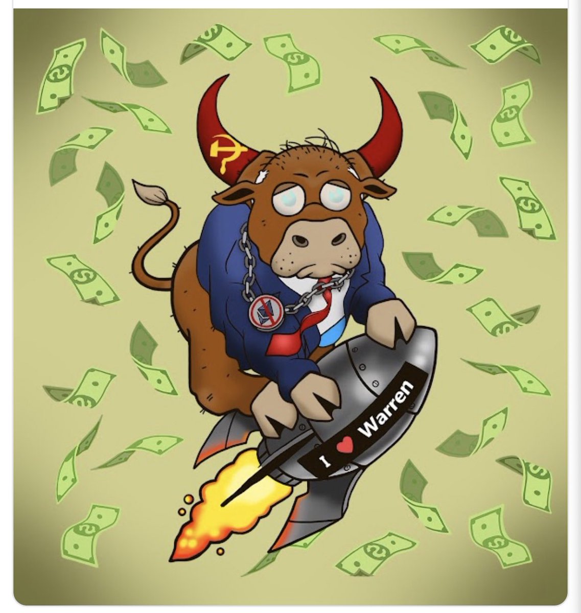wallstbullsNFT's tweet photo. Boomer Charlie strikes again. (Bull #9416) https://t.co/1nXHLxe15H