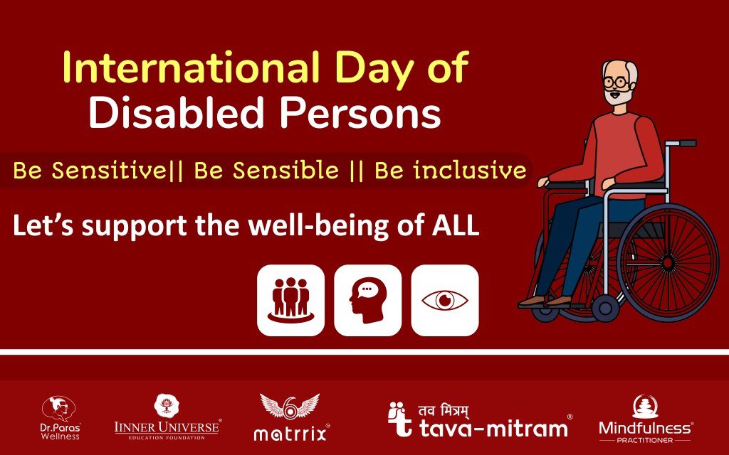 drparas_matrrix's tweet image. This International Day of Disabled Persons, let us promise ourselves to be empathetic to the people around us and try to include them more in society.

#internationaldayofdisabledpersons #disability #besensitive #besensible #beinclusive #pune #mumbai #global #tavamitram