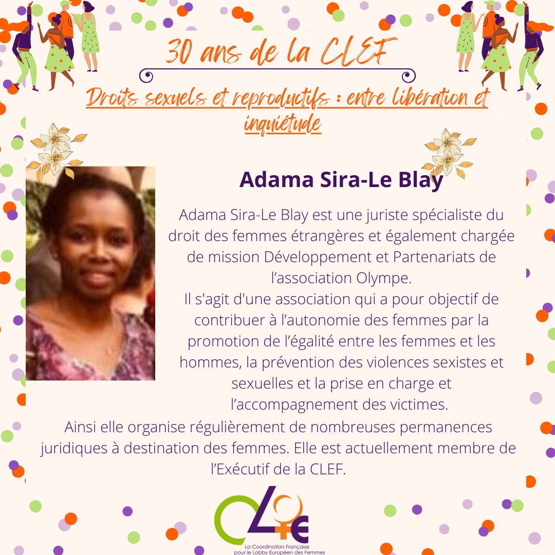 ClefFemmes's tweet photo. 🎉30 ANS DE LA CLEF :

✨Retrouvez les intervenantes de la troisième table-ronde : Droits sexuels et reproductifs : entre libération et inquiétude. ⬇️⬇️

➡Inscriptions ici : https://t.co/PGmD0ASQae https://t.co/trnnybbb1L