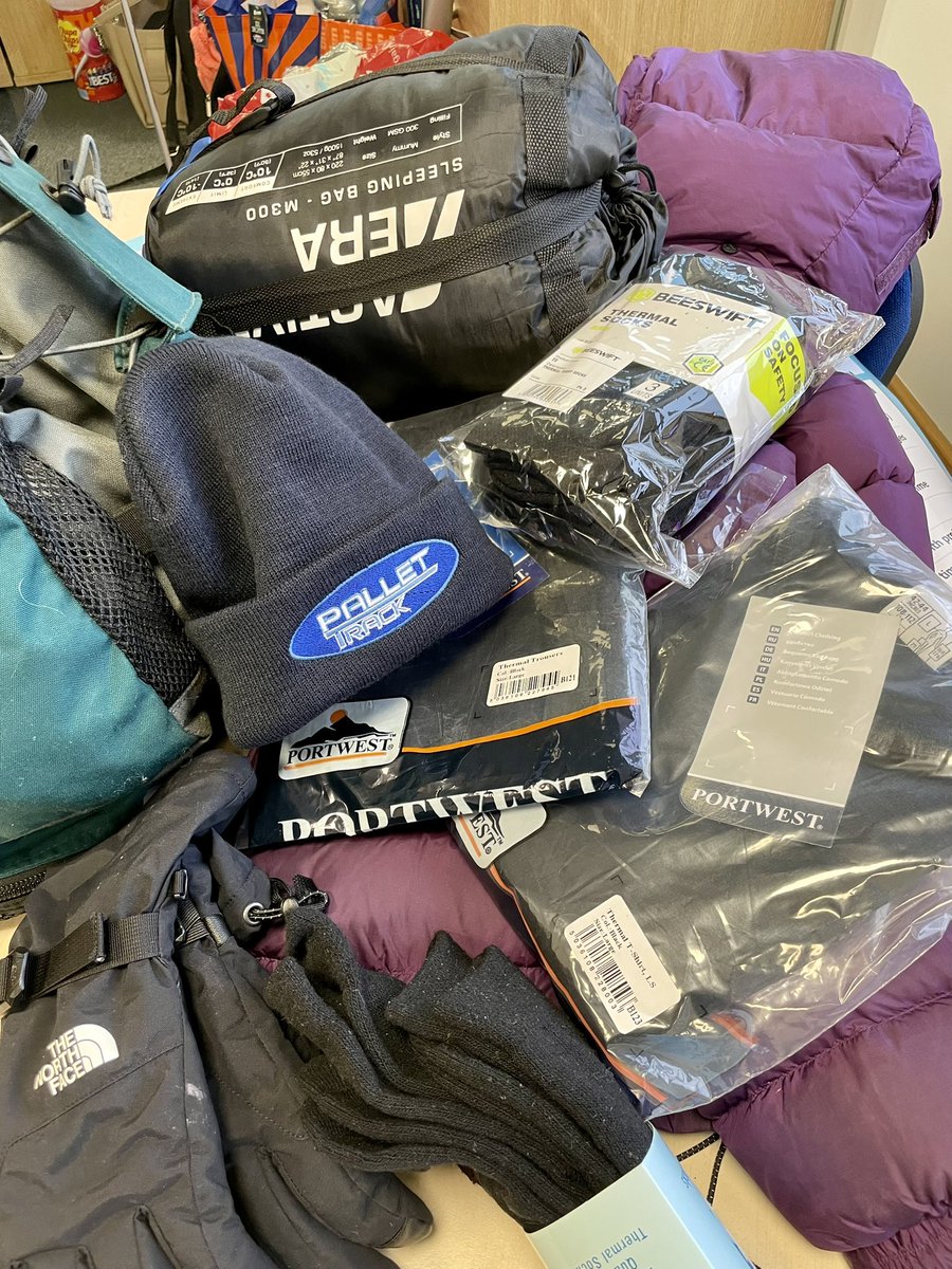 CarolineG_MBE's tweet photo. Sleeping rough tonight to raise funds &amp; awareness for @StBasilsCharity is going to be ‘interesting’ in the cold 🥶 &amp; rain - all sponsorship appreciate   https://t.co/yxih1TQ1lD
#ProudToBePalletTrack https://t.co/GAVtLGFxvq