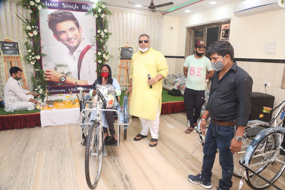 Though #SushantSinghRajput is not physically with all of us , last year on his first birth anniversary we started #Saksham campaign under which till now we have distributed 50 sewing machine and 20 wheelchairs to fellow Divyaangs, on #InternationalDisabilityDay2021 I