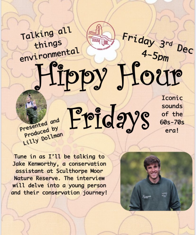 Make sure you tune in tomorrow for a great interview with Jake Kenworthy, talking about conservation and how young people can start to look into their careers! 🐛🦋🦫

Also, great music, sustainable stars, and much much more!!! 🌿📻 

@ThisIsLSR <a href="/sculthorpemoor/">Sculthorpe Moor Nature Reserve</a> <a href="/Hawkandowluk/">Hawk and Owl Trust</a>