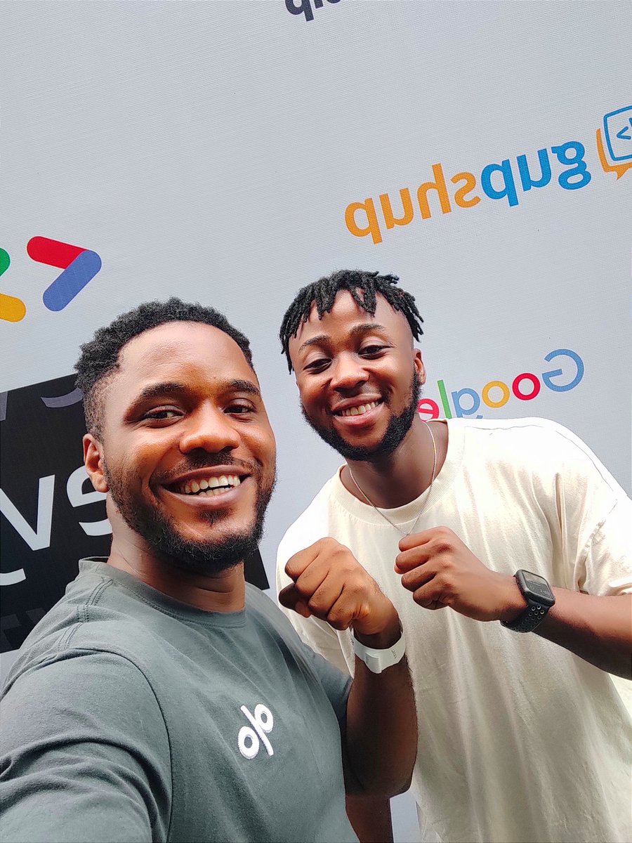 nonstack's tweet image. Finally, met with @coder_blvck dude was cool as f*** 
#DevFestLagos2021