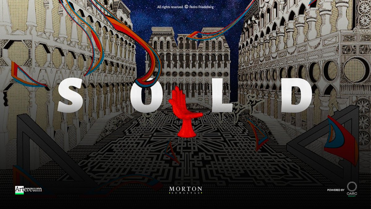 Good Friday NFT community❗ We are very happy because yesterday Pedro Friedeberg's first NFT was sold at auction.

💥An initiative of <a href="/mortonsubastas/">Morton Subastas</a> in collaboration with Artereum and <a href="/Oaro_EcoNFT/">OARO Eco-NFT</a> 👇
 artereum.io/en/gallery/30