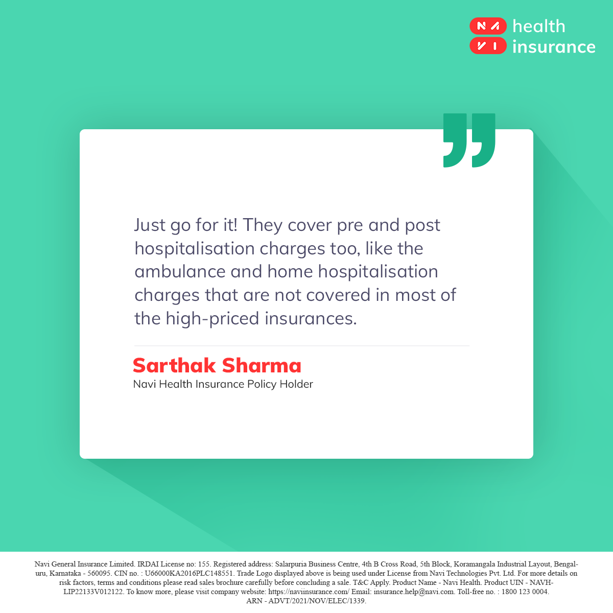 navifinance's tweet photo. Nothing makes us happier than seeing our customers benefit from our plan!
To know more, download the Navi Health App today -
https://t.co/Tc3CE72xbG
#NaviHealthInsurance #NaviHealth #Insurance #HealthInsurance #EMI #Finance #CustomerReviews https://t.co/Sg7lFP9uNc
