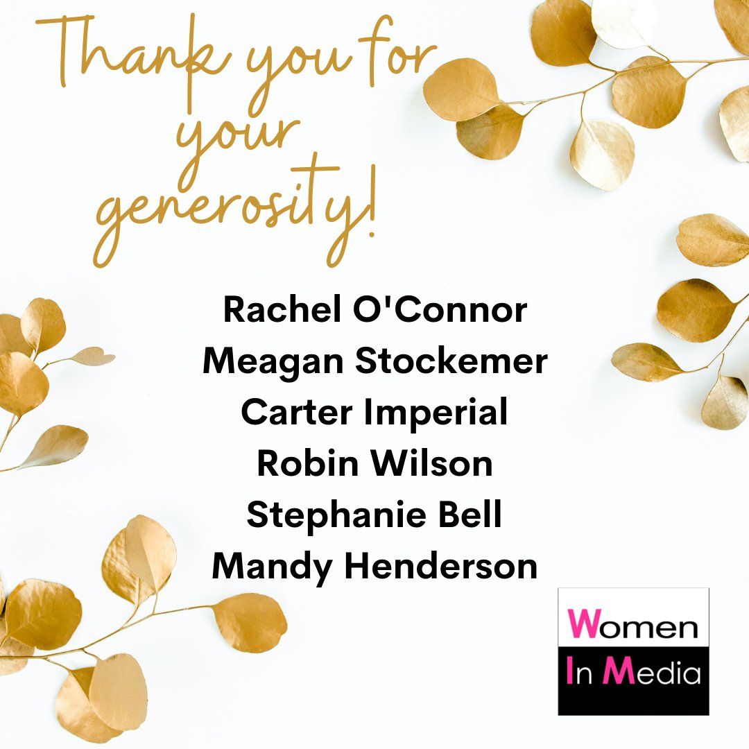 We really appreciate folks who have contributed to our success over the past year. Your donations help us continue our work - training, mentoring, & pipelining more women &gender nonconforming folks into behind the scenes careers.

#thankyou #wimempower

womennmedia.com/wimempower-cam…