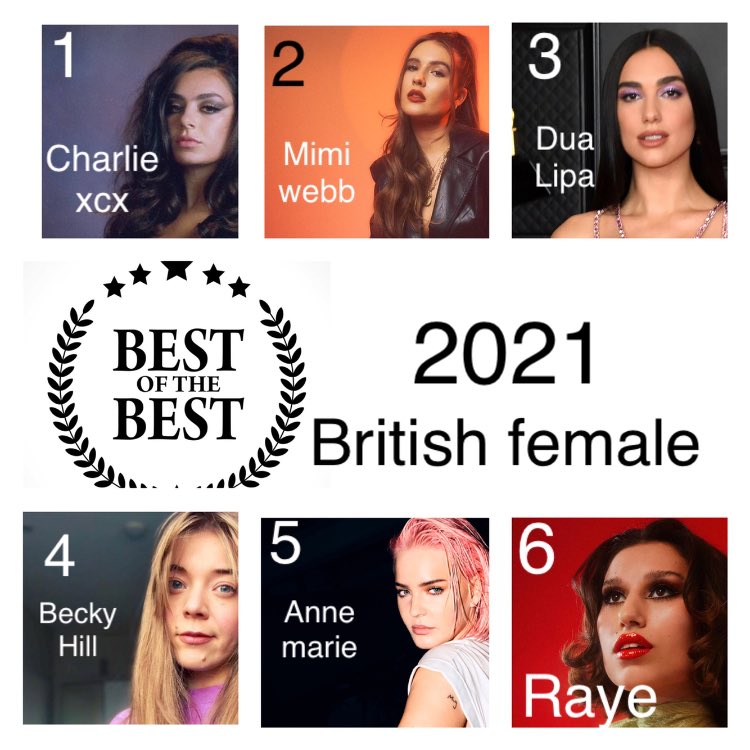 GingArDLB's tweet photo. @mimiwebb @DUALIPA @BeckyHill @annamarie @raye vote today 👊🏻 https://t.co/zO1ttSIRHH
