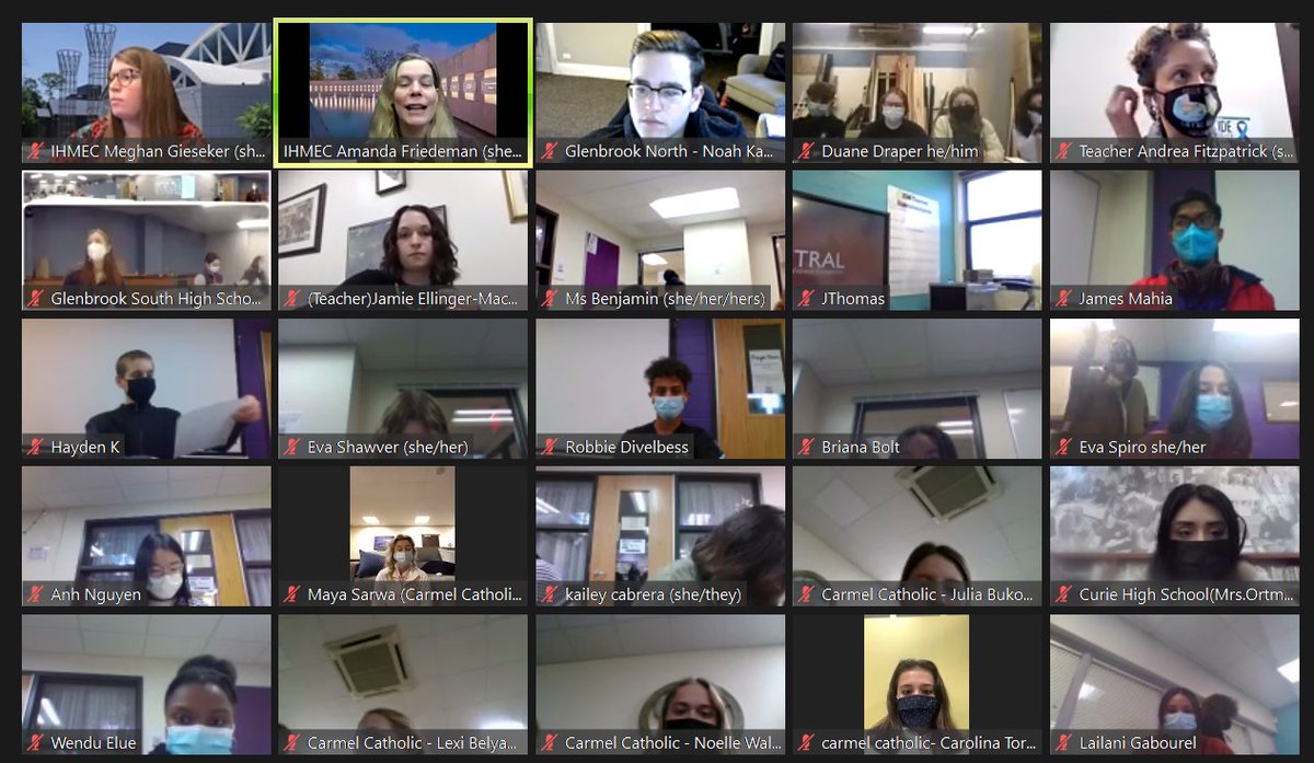ihmec's tweet image. This year’s Student Leadership Day went hybrid! Earlier this week 214 students from 29 schools joined us virtually &amp;amp; onsite to learn how to #TakeAStand for the issues important to them locally &amp;amp; in the wider world by working together to create #actionplans &amp;amp; #socialmediacampaigns