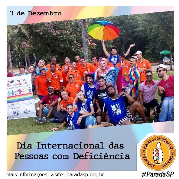 paradasp's tweet photo. 3 de Dezembro: Dia Internacional das Pessoas com Deficiência
Mais informações aqui https://t.co/eHZoVS2qd9
#3deDezembro #DiaInternacionalDasPessoasComDeficiencia #PessoasComDeficiencia #APOLGBTSP https://t.co/3IRJKrS2k7