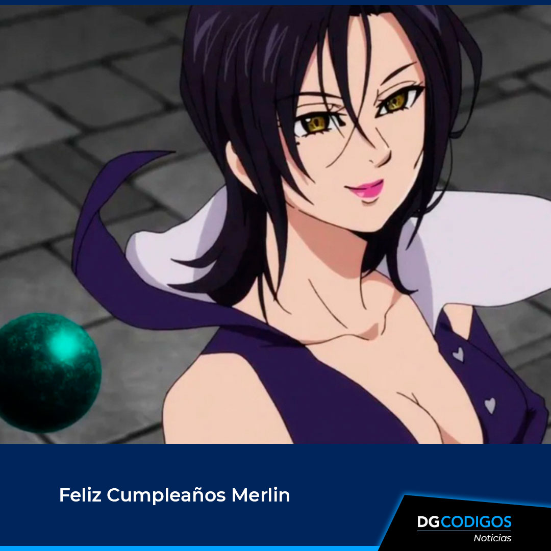 Hoy esta de cumpleaños una de las integrantes de los 7 pecados capitales

Feliz cumpleaños merlín

#Merlin  #Jabali #Los7PecadosCapitales #NanatsuNoTaizai #anime #otaku #dgcodigos