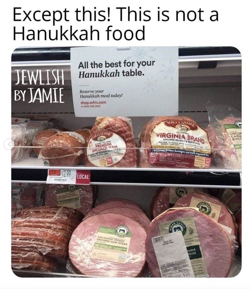 AishJewish's tweet image. Nontraditional Hanukkah foods are great, but there are limits...
