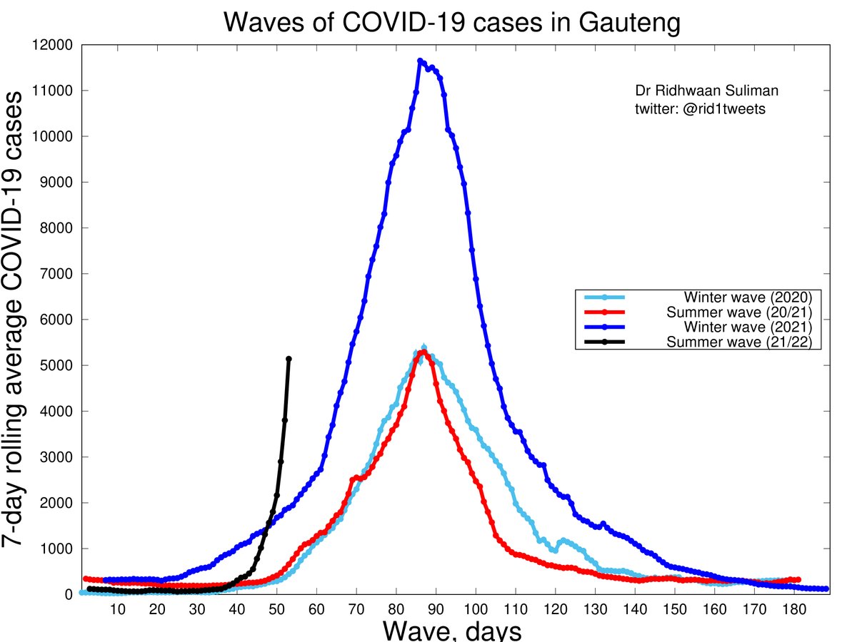 I really hate this graph! 🚀
#Gauteng #COVID19 #4thWave #Omicron #OmicronVariant