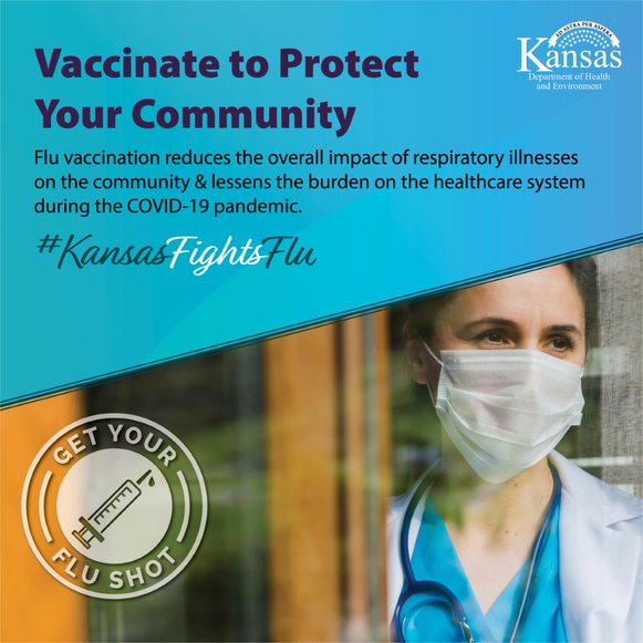 lmhorg's tweet image. Flu vaccines reduce the risk of flu illness, hospitalization and death. Getting a flu vaccine is more important than ever, not only to reduce your risk from flu but also to help conserve potentially scarce healthcare resources. #KansasFightsFlu